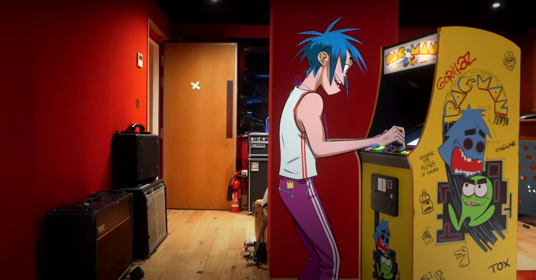 gorillaz pac man video