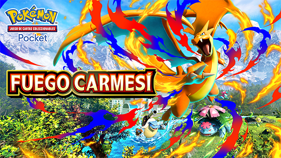 JCC Pokémon Pocket: Fuego Carmesí diciembre 2025