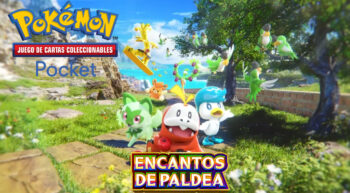 Nuevo sobre temático de JCC Pokémon Pocket, Encantos de Paldea, llega el 25 de febrero Encantos de paldea jcc pokémon pocket