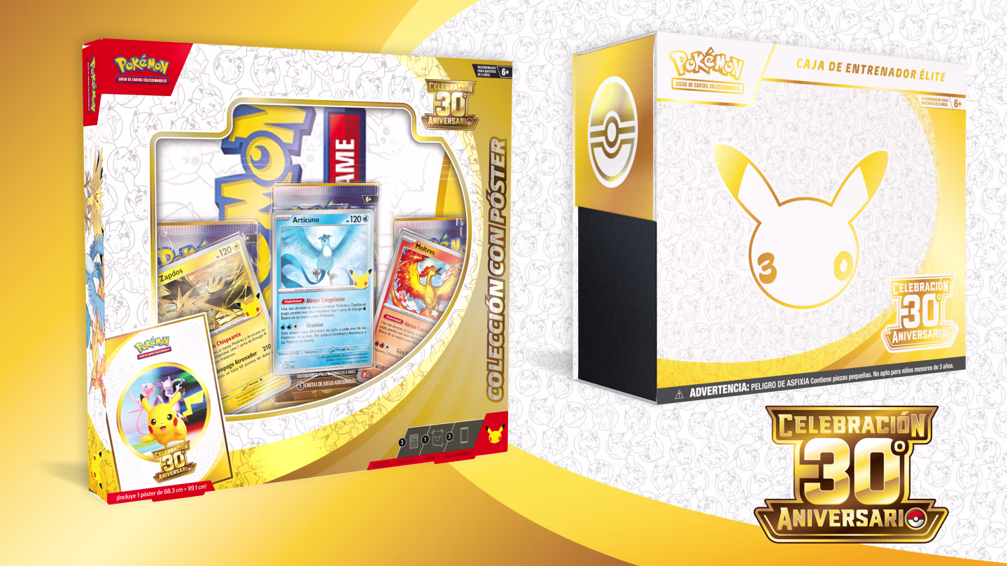 productos Celebración 30 Aniversario JCC Pokémon
