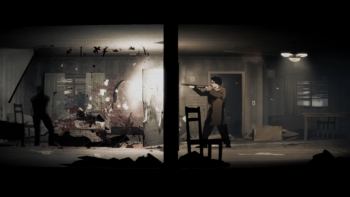 Silver Pines survival horror metroidvania Team17 — investigador en pueblo abandonado con estética neo-noir rotoscopiada