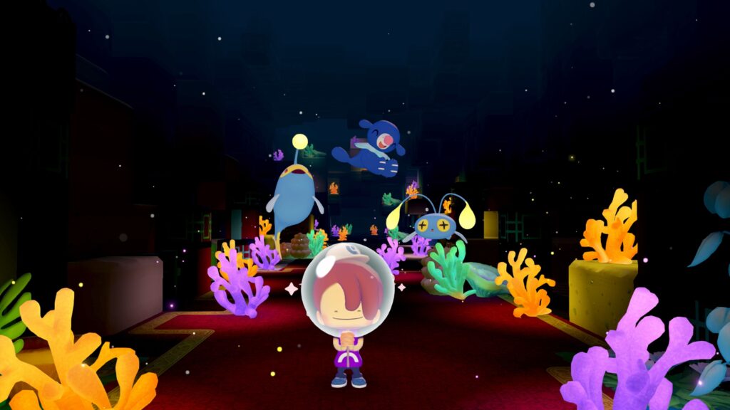 Pokémon Pokopia Pase de Expansión Parte 1 Cuenca Coralina con Pokémon acuáticos bajo el mar en Nintendo Switch 2