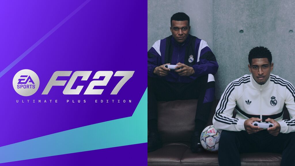 EA Sports FC 27 portada oficial con Kylian Mbappé y Jude Bellingham, fecha de lanzamiento 25 de septiembre de 2026