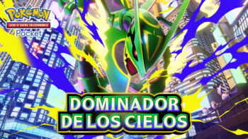 JCC Pokémon Pocket: Dominador de los Cielos, se lanza el 29 de julio con Mega Rayquaza ex Dominador de los Cielos Pokémon Pocket fecha lanzamiento — Mega Rayquaza ex en arte oficial de la expansión