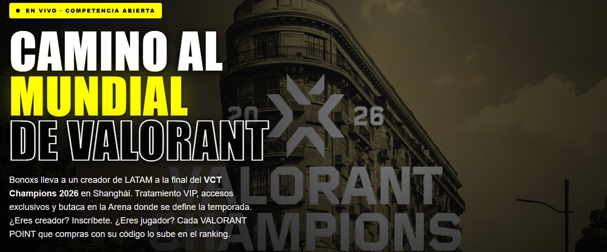 bonoxs concurso valorant