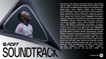 EA SPORTS FC 27 revela su banda sonora: 120 canciones de 36 países Banda sonora de EA SPORTS FC 27 con 120 canciones de 36 naciones